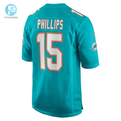 Mens Miami Dolphins Jaelan Phillips Nike Aqua Game Player Jersey stylepulseusa 1 2