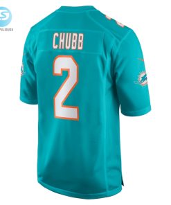 Mens Miami Dolphins Bradley Chubb Nike Aqua Game Player Jersey stylepulseusa 1 2