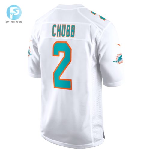 Mens Miami Dolphins Bradley Chubb Nike White Game Player Jersey stylepulseusa 1 2