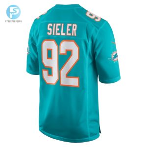 Mens Miami Dolphins Zach Sieler Nike Aqua Game Jersey stylepulseusa 1 2