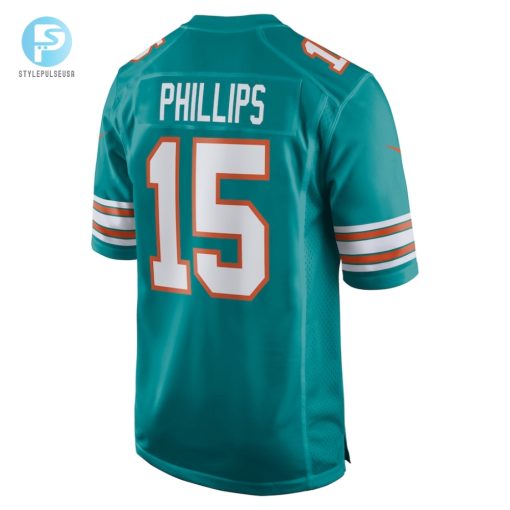 Mens Miami Dolphins Jaelan Phillips Nike Aqua Alternate Game Jersey stylepulseusa 1 2
