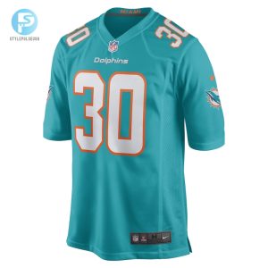 Mens Miami Dolphins Alec Ingold Nike Aqua Game Player Jersey stylepulseusa 1 1