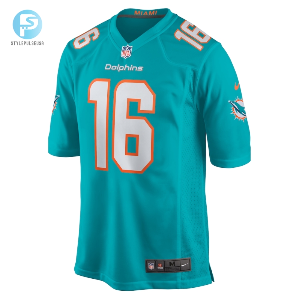 Mens Miami Dolphins Jake Bailey Nike Aqua Game Player Jersey 