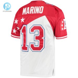 Mens Afc Dan Marino Mitchell Ness Whitered 1994 Pro Bowl Authentic Jersey stylepulseusa 1 2