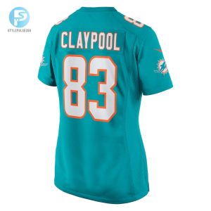 Womens Miami Dolphins Chase Claypool Nike Aqua Game Jersey stylepulseusa 1 2