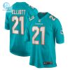 Mens Miami Dolphins Deshon Elliott Nike Aqua Game Player Jersey stylepulseusa 1