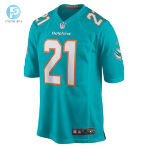 Mens Miami Dolphins Deshon Elliott Nike Aqua Game Player Jersey stylepulseusa 1 1