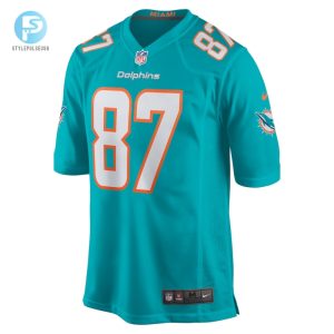 Mens Miami Dolphins Freddie Swain Nike Aqua Game Jersey stylepulseusa 1 1