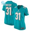 Womens Miami Dolphins Raheem Mostert Nike Aqua Game Jersey stylepulseusa 1