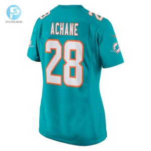 Womens Miami Dolphins Devon Achane Nike Aqua Player Game Jersey stylepulseusa 1 2