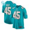 Mens Miami Dolphins Duke Riley Nike Aqua Game Jersey stylepulseusa 1