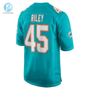 Mens Miami Dolphins Duke Riley Nike Aqua Game Jersey stylepulseusa 1 2