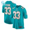 Mens Miami Dolphins Lamical Perine Nike Aqua Home Game Player Jersey stylepulseusa 1