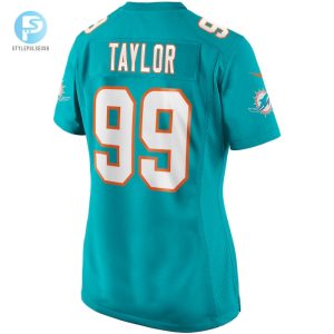 Womens Miami Dolphins Jason Taylor Nike Aqua Game Retired Player Jersey stylepulseusa 1 2