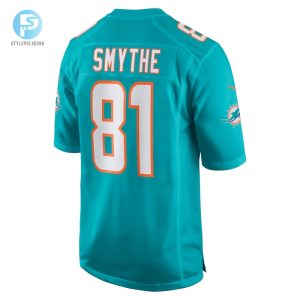 Mens Miami Dolphins Durham Smythe Nike Aqua Game Jersey stylepulseusa 1 2