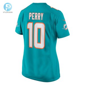 Womens Miami Dolphins Malcolm Perry Nike Aqua Game Jersey stylepulseusa 1 2