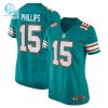 Womens Miami Dolphins Jaelan Phillips Nike Aqua Alternate Game Jersey stylepulseusa 1