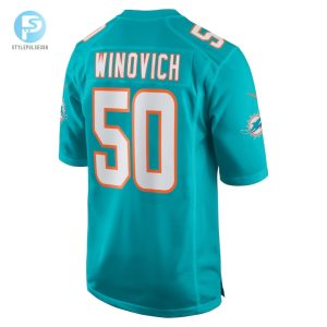 Mens Miami Dolphins Chase Winovich Nike Aqua Team Game Jersey stylepulseusa 1 2