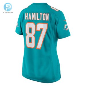 Womens Miami Dolphins Daesean Hamilton Nike Aqua Home Game Player Jersey stylepulseusa 1 2