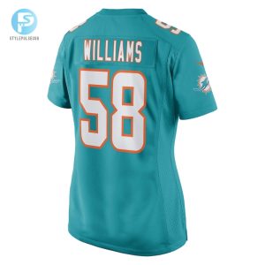 Womens Miami Dolphins Connor Williams Nike Aqua Game Player Jersey stylepulseusa 1 2