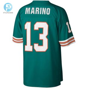 Mens Miami Dolphins Dan Marino Mitchell Ness Aqua 1984 Retired Player Legacy Replica Jersey stylepulseusa 1 2