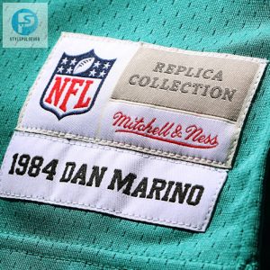 Mens Miami Dolphins Dan Marino Mitchell Ness Aqua 1984 Retired Player Legacy Replica Jersey stylepulseusa 1 5