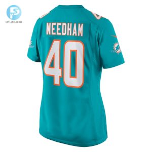 Womens Miami Dolphins Nik Needham Nike Aqua Game Jersey stylepulseusa 1 2