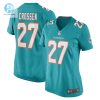 Womens Miami Dolphins Keion Crossen Nike Aqua Game Player Jersey stylepulseusa 1