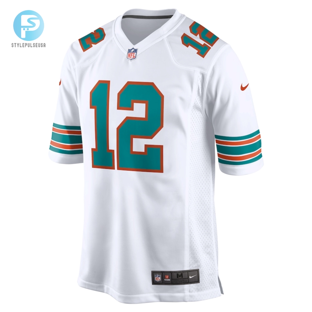 Mens Miami Dolphins Bob Griese Nike White Retired Player Jersey 