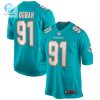 Mens Miami Dolphins Emmanuel Ogbah Nike Aqua Game Jersey stylepulseusa 1