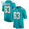 Mens Miami Dolphins Michael Deiter Nike Aqua Game Jersey stylepulseusa 1