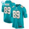 Mens Miami Dolphins Nat Moore Nike Aqua Game Retired Player Jersey stylepulseusa 1