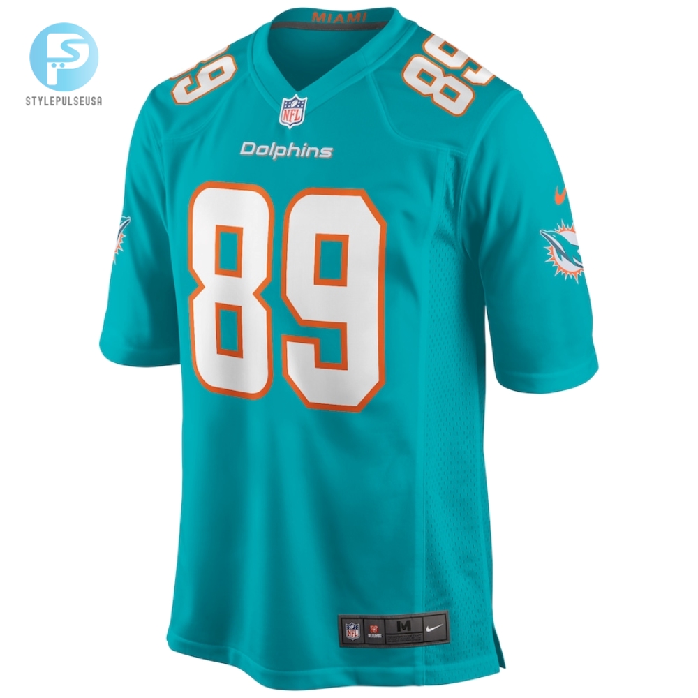 Mens Miami Dolphins Nat Moore Nike Aqua Game Retired Player Jersey 