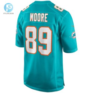 Mens Miami Dolphins Nat Moore Nike Aqua Game Retired Player Jersey stylepulseusa 1 2