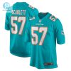 Mens Miami Dolphins Brennan Scarlett Nike Aqua Game Jersey stylepulseusa 1