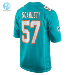 Mens Miami Dolphins Brennan Scarlett Nike Aqua Game Jersey stylepulseusa 1 2