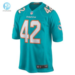 Mens Miami Dolphins Joshua Kalu Nike Aqua Team Game Jersey stylepulseusa 1 1