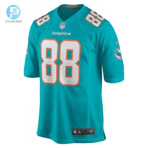 Mens Miami Dolphins Nick Bowers Nike Aqua Team Game Jersey stylepulseusa 1 1