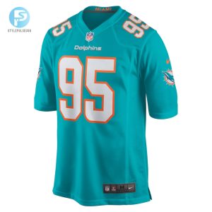 Mens Miami Dolphins Byron Cowart Nike Aqua Game Jersey stylepulseusa 1 1