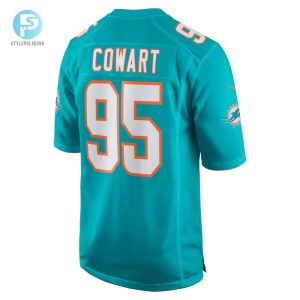 Mens Miami Dolphins Byron Cowart Nike Aqua Game Jersey stylepulseusa 1 2