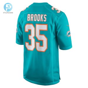 Mens Miami Dolphins Christopher Brooks Nike Aqua Team Game Jersey stylepulseusa 1 5