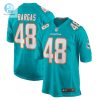 Mens Miami Dolphins Jake Bargas Nike Aqua Home Game Player Jersey stylepulseusa 1