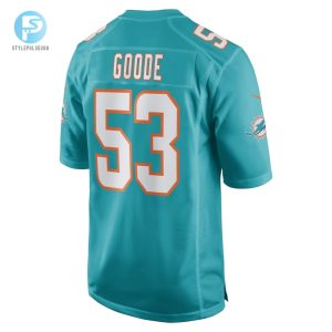 Mens Miami Dolphins Cameron Goode Nike Aqua Game Player Jersey stylepulseusa 1 2