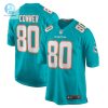 Mens Miami Dolphins Tanner Conner Nike Aqua Home Game Player Jersey stylepulseusa 1