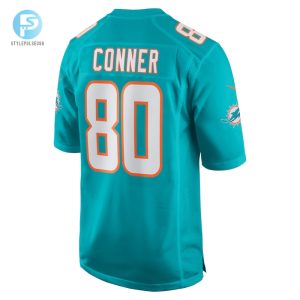 Mens Miami Dolphins Tanner Conner Nike Aqua Home Game Player Jersey stylepulseusa 1 2