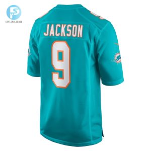 Mens Miami Dolphins Calvin Jackson Nike Aqua Home Game Player Jersey stylepulseusa 1 2