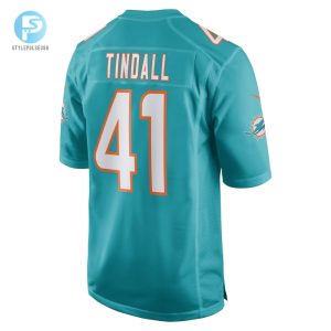 Mens Miami Dolphins Channing Tindall Nike Aqua Game Player Jersey stylepulseusa 1 2