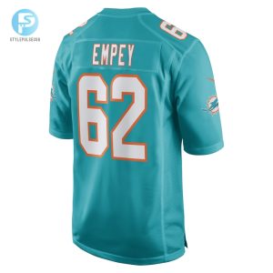 Mens Miami Dolphins James Empey Nike Aqua Game Player Jersey stylepulseusa 1 2