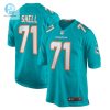 Mens Miami Dolphins Brandon Shell Nike Aqua Home Game Player Jersey stylepulseusa 1