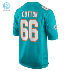 Mens Miami Dolphins Lester Cotton Sr. Nike Aqua Home Game Player Jersey stylepulseusa 1 2